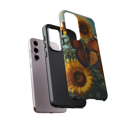 Vibrant Butterfly & Sunflower – Samsung Galaxy Case