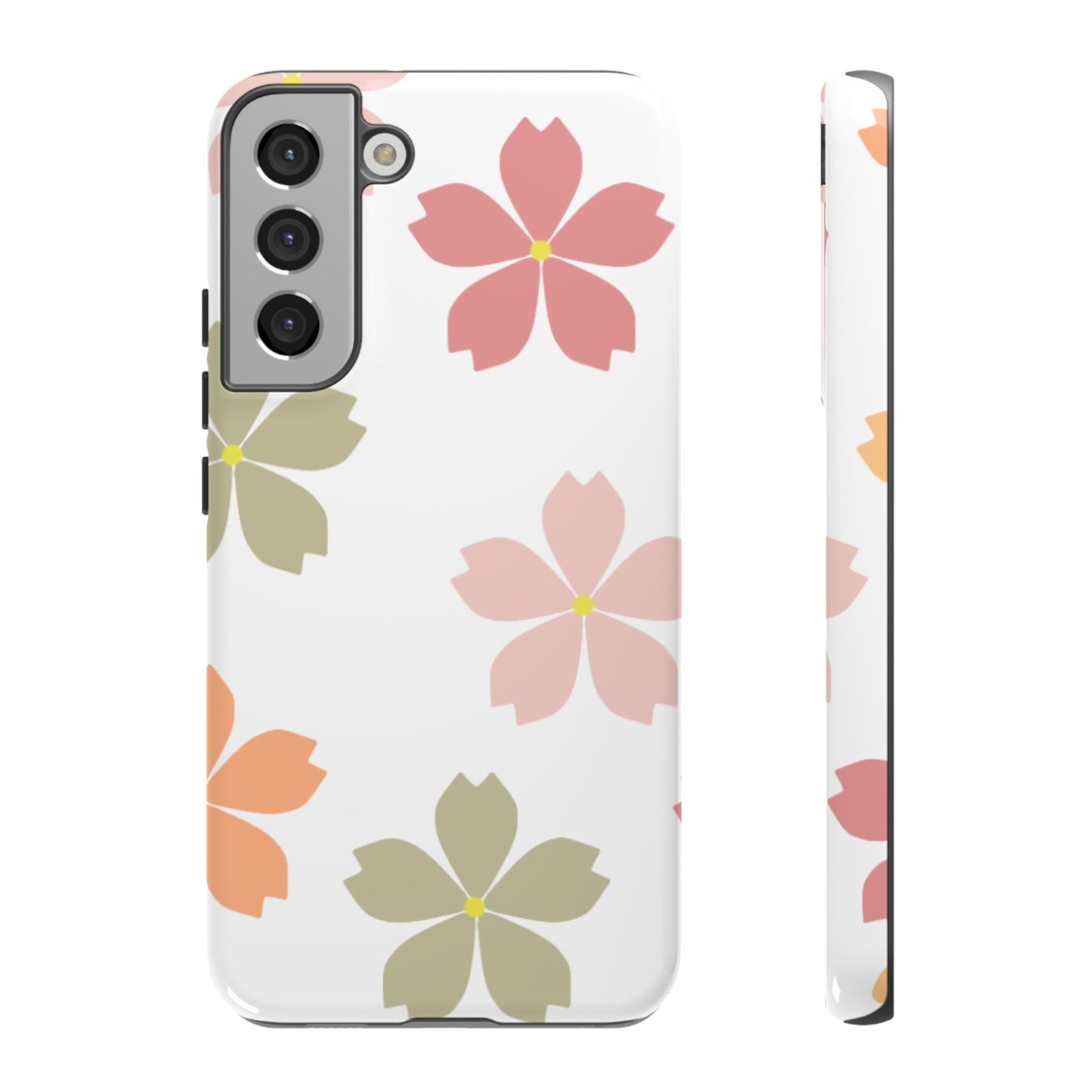 Pastel Sakura Blossom Tough Samsung Galaxy Case – Durable Design with Soft Matte Finish