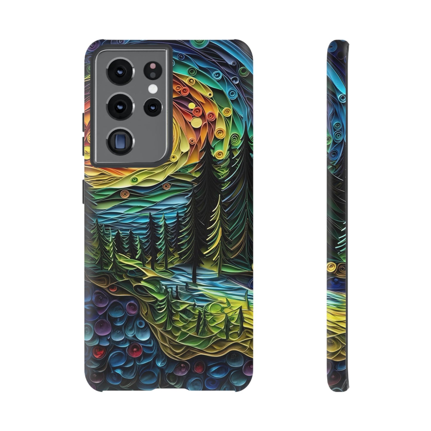 Radiant Forest Sunset Samsung Galaxy Case – Artistic Landscape Design