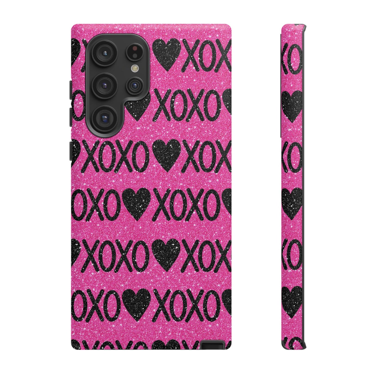 XOXO Glitter Hearts Samsung Case