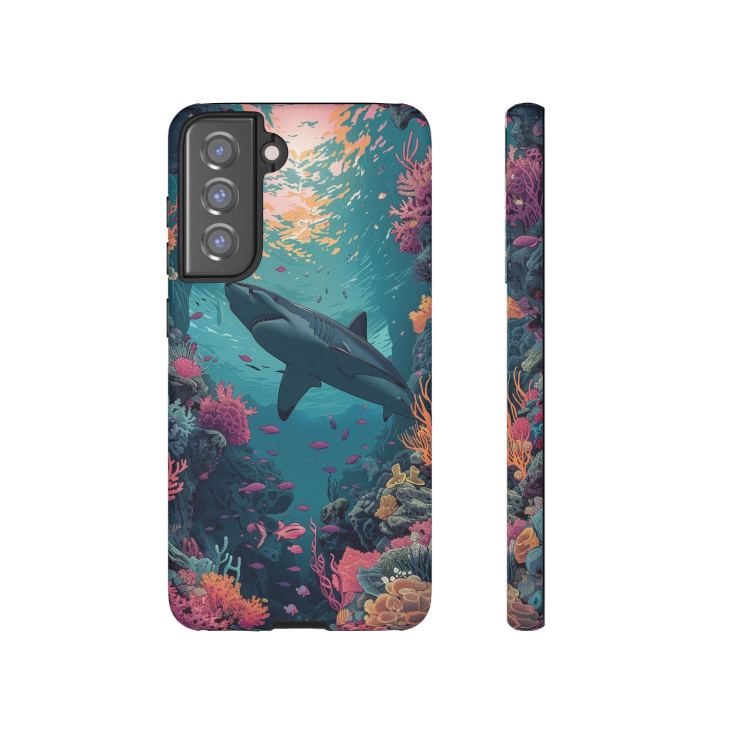 Ocean Shark Coral Reef iPhone Case