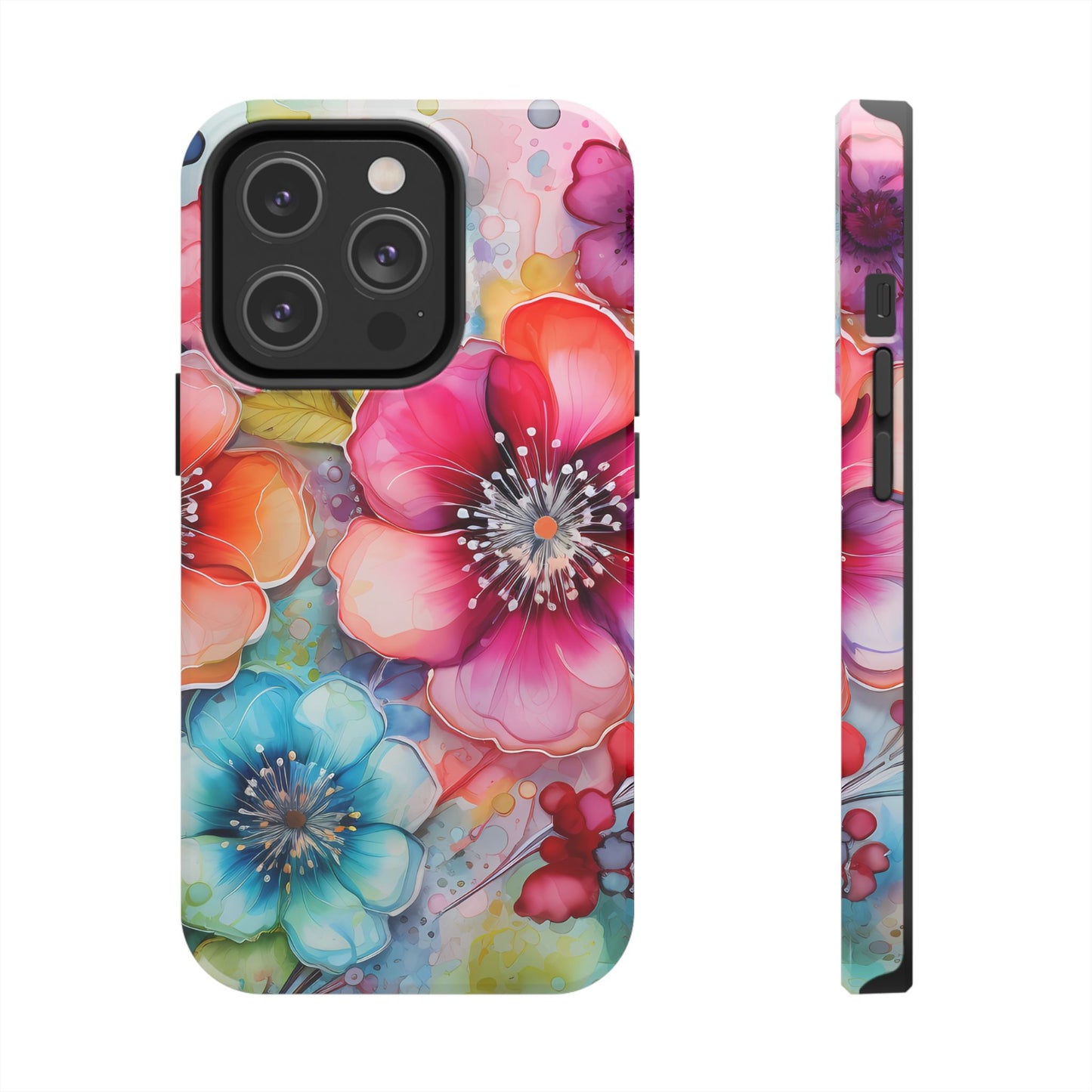 Vibrant Watercolor Floral Garden - iPhone Series Case