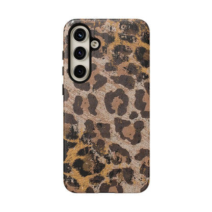 Vintage Distressed Leopard Print - Samsung Galaxy Series Case