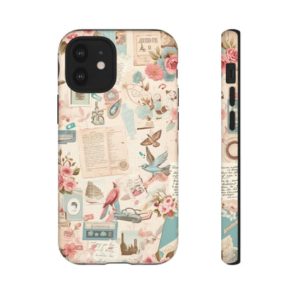 Vintage Collage iPhone Case - Retro Nostalgic Protective Cover