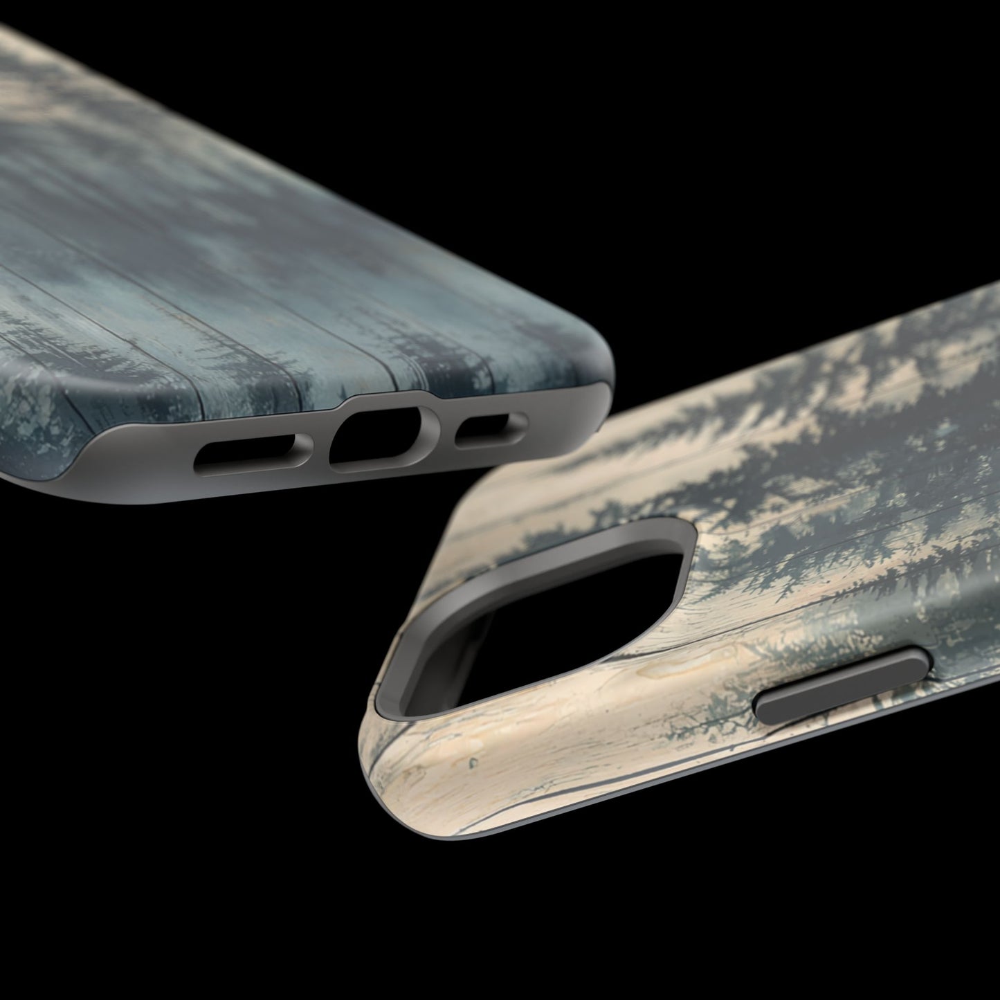 Misty Forest MagSafe iPhone Case - Rustic Nature-Inspired Protective Cover