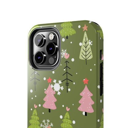 Whimsical Christmas Tree Pattern – iPhone Series Case