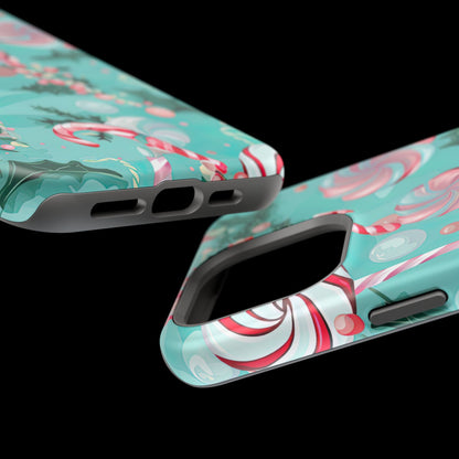 Candy Cane & Peppermint Holiday Delight – MagSafe iPhone Series Case