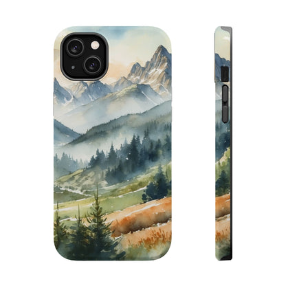 Serene Alpine Forest - MagSafe iPhone Case