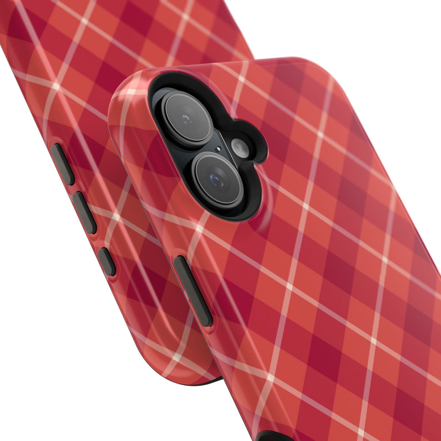 Red Plaid Crisscross – MagSafe iPhone Case