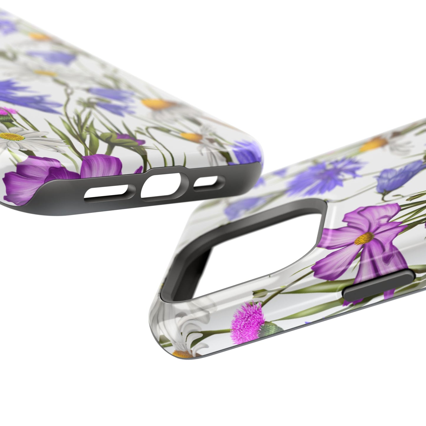 Wildflower Meadow MagSafe Case – Purple, Blue, and White Floral Design