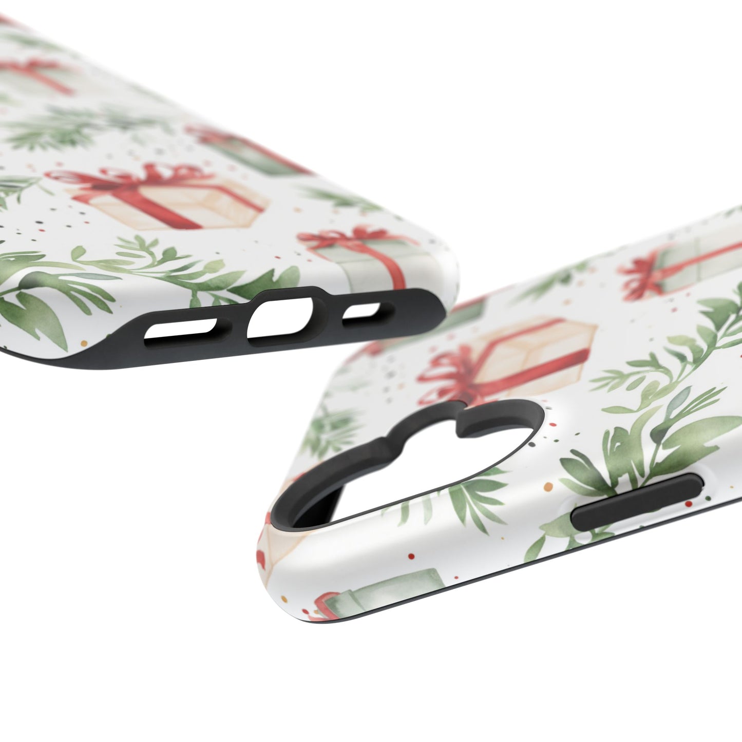 Watercolor Holiday Gifts & Greenery - MagSafe iPhone Series Case