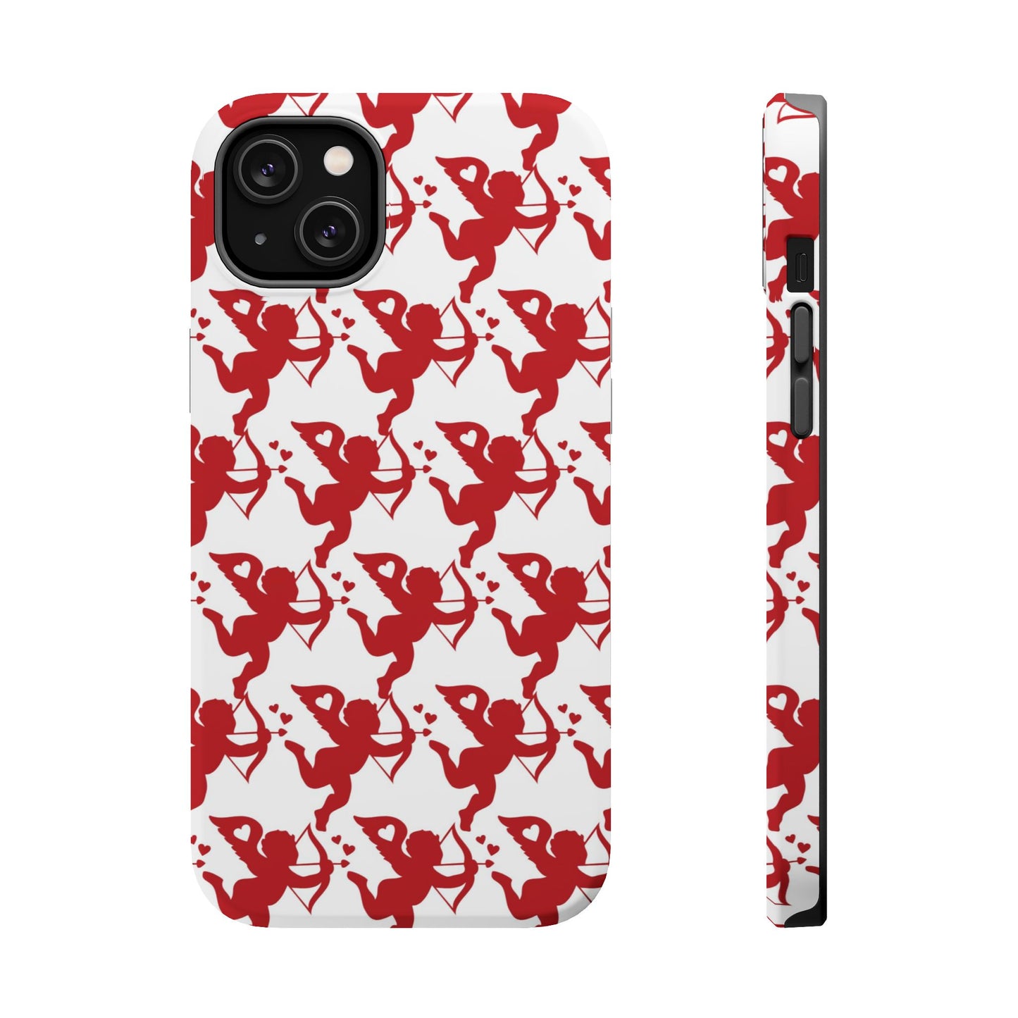 Red Cupid Love Pattern MagSafe Case