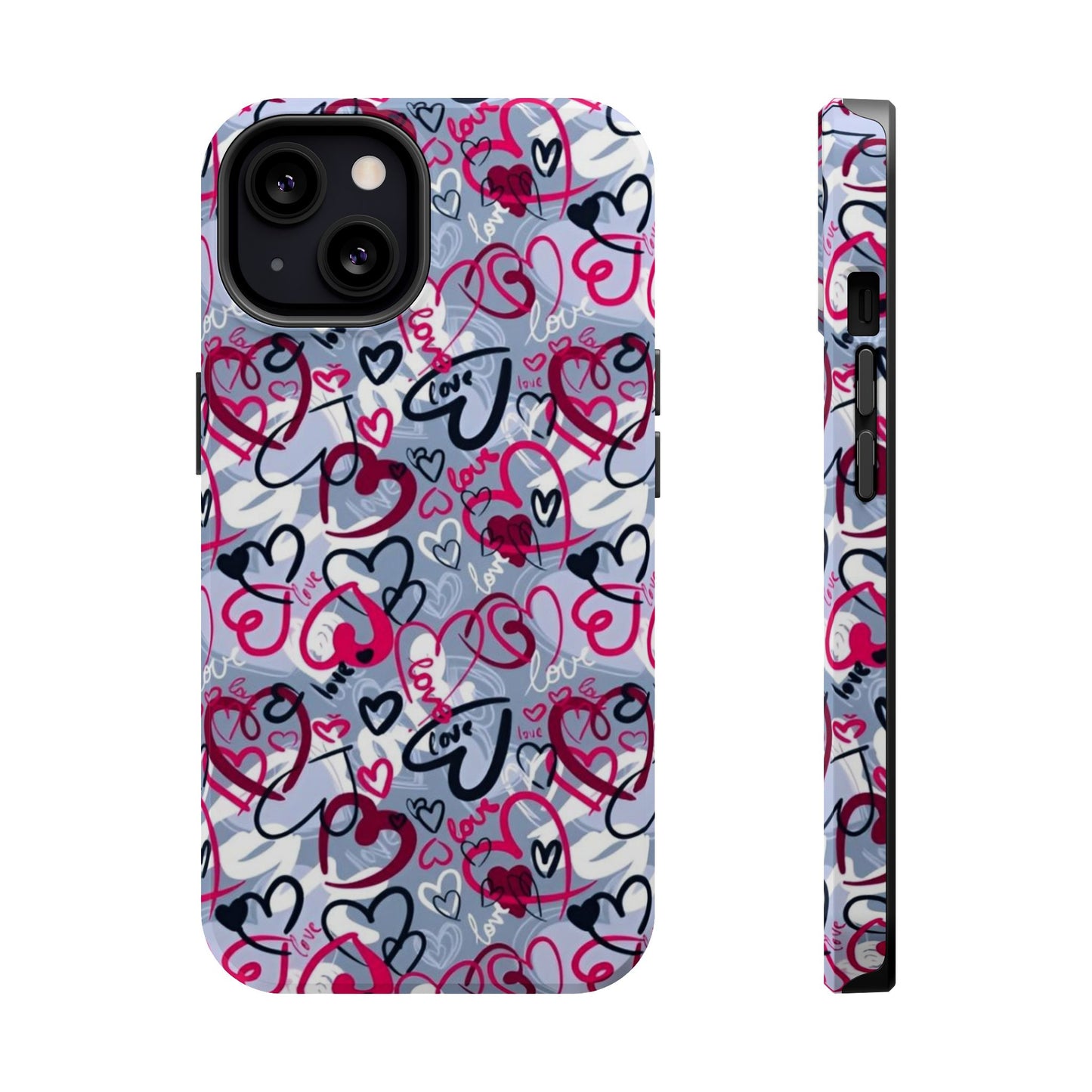 Graffiti Love Hearts MagSafe Case