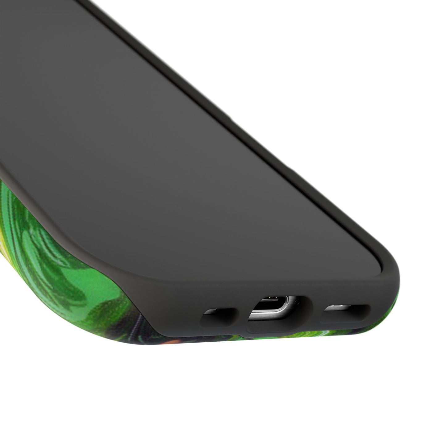 Glossy Avocado MagSafe iPhone Case – Sleek Green 3D Fruit Design, Durable and Stylish