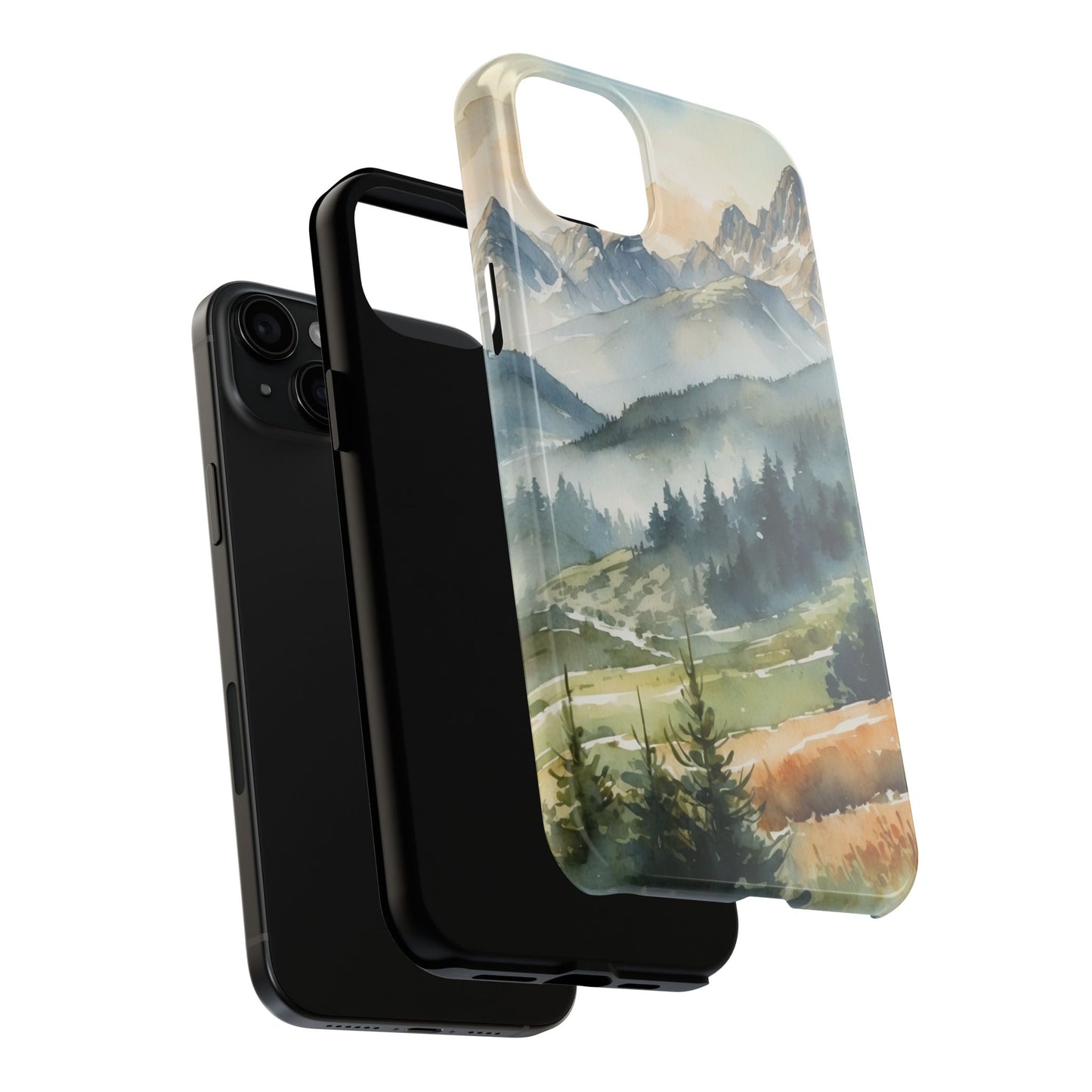 Serene Alpine Forest - iPhone Case