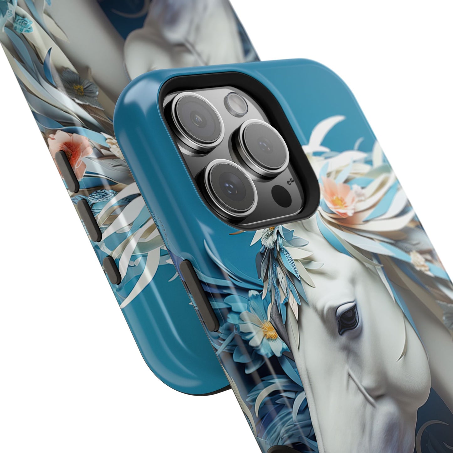 Floral Horse MagSafe iPhone Case