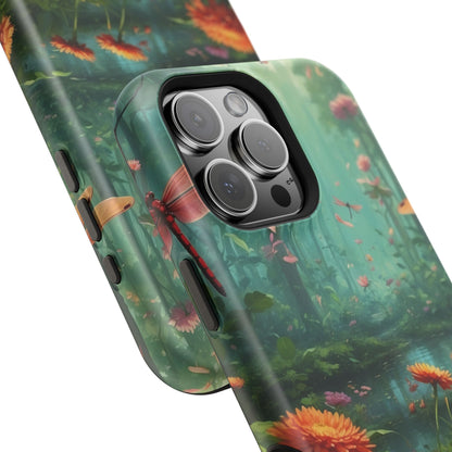 Enchanted Forest Dragonflies & Blossoms – MagSafe iPhone Series Case