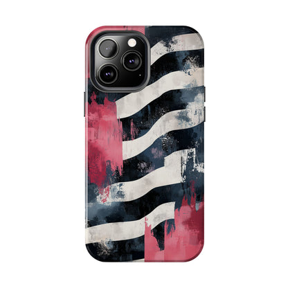 Blood Zebra iPhone Case – Bold Red & Black Pattern