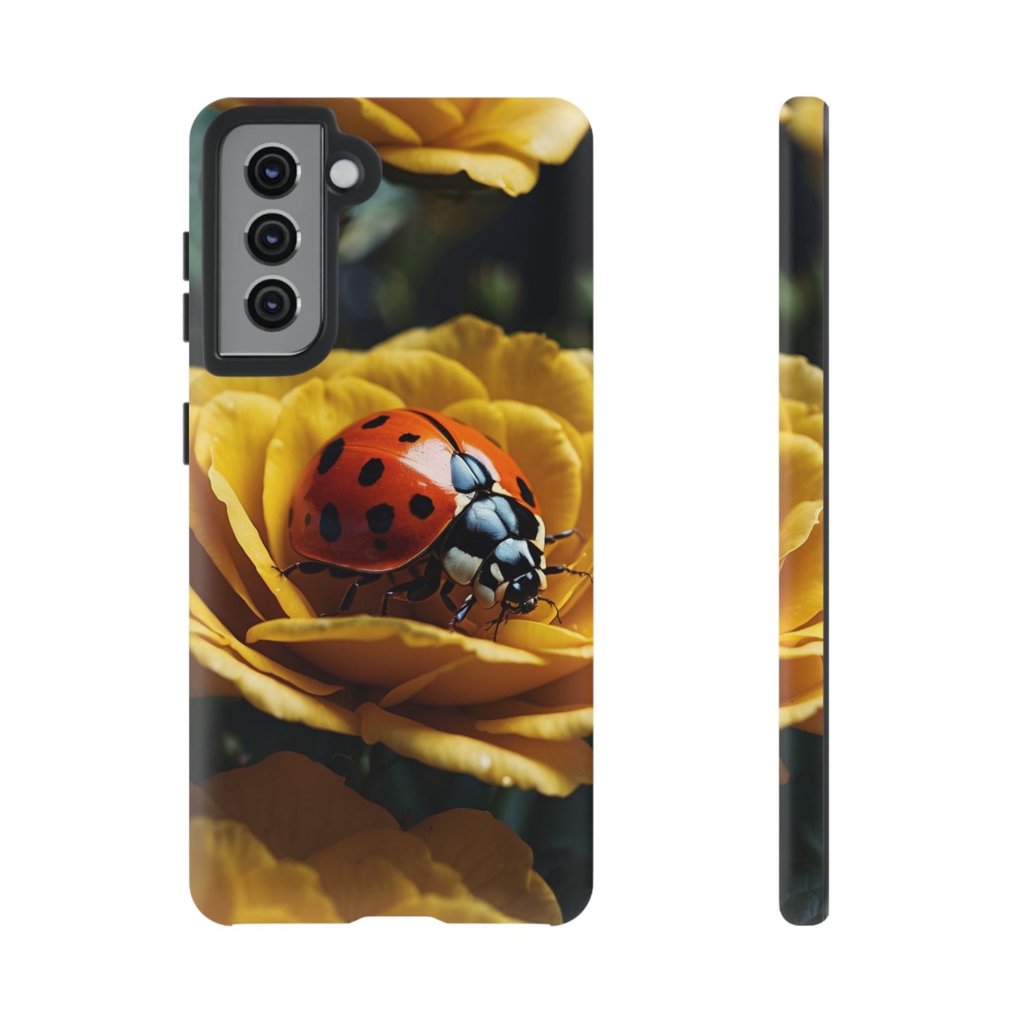 Samsung Galaxy Case: Ladybug on Yellow Petals