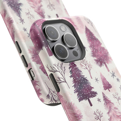 Winter Wonderland Purple Christmas Trees –  MagSafe iPhone Series Case