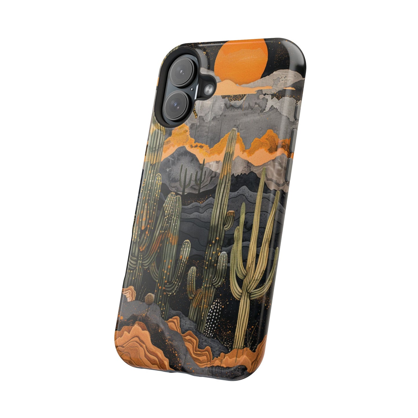 Desert Dusk Cacti iPhone Case