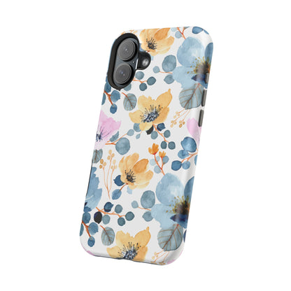 Spring Radiance – MagSafe Case with Vibrant Watercolor Floral Design