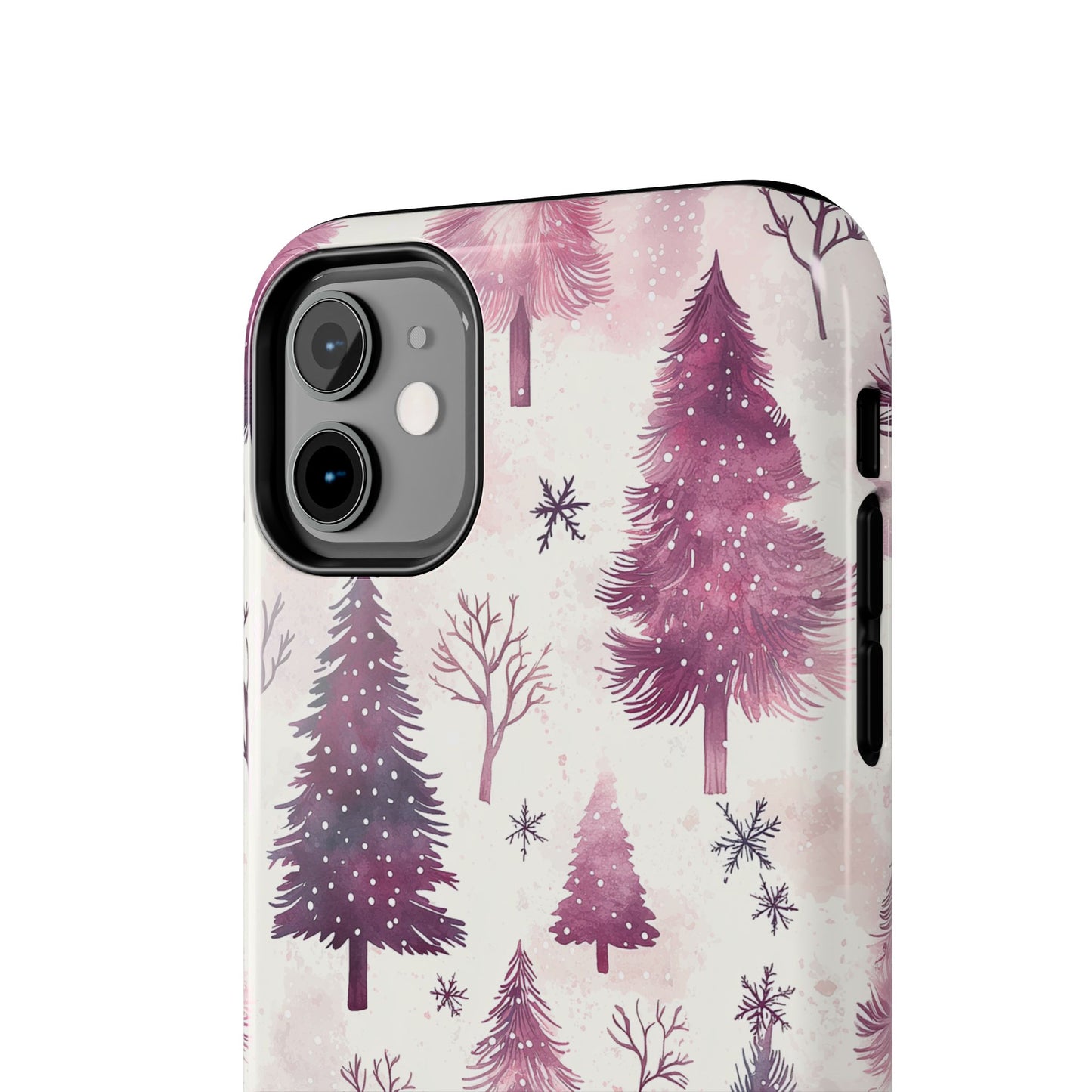 Winter Wonderland Purple Christmas Trees – iPhone Series Case