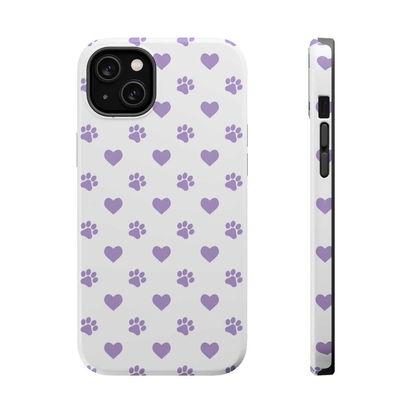 Paw Prints & Hearts – MagSafe iPhone Case with Adorable Pet-Lover Design