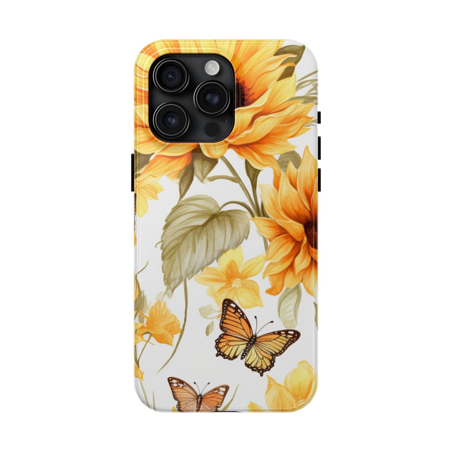 Sunflower & Butterfly Bliss - iPhone Series Case