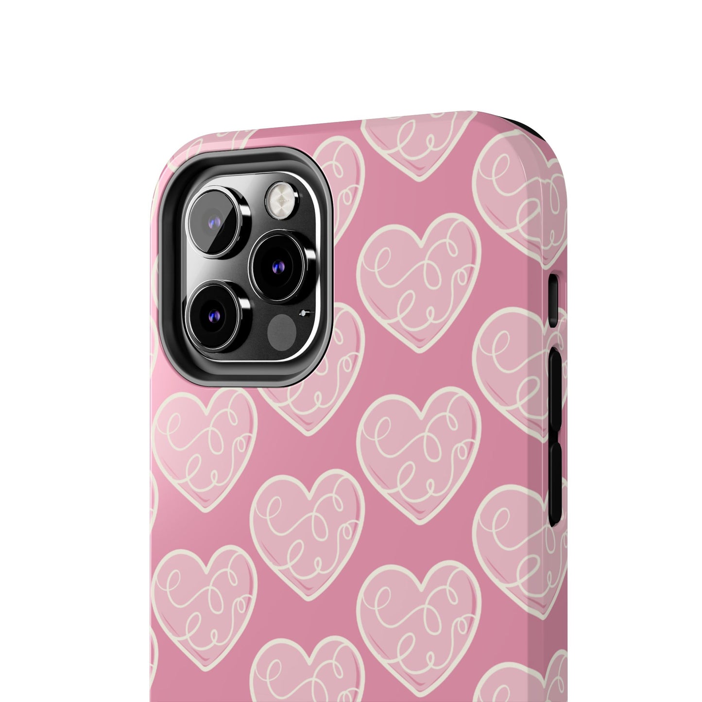 Soft Pink Hearts – iPhone Case