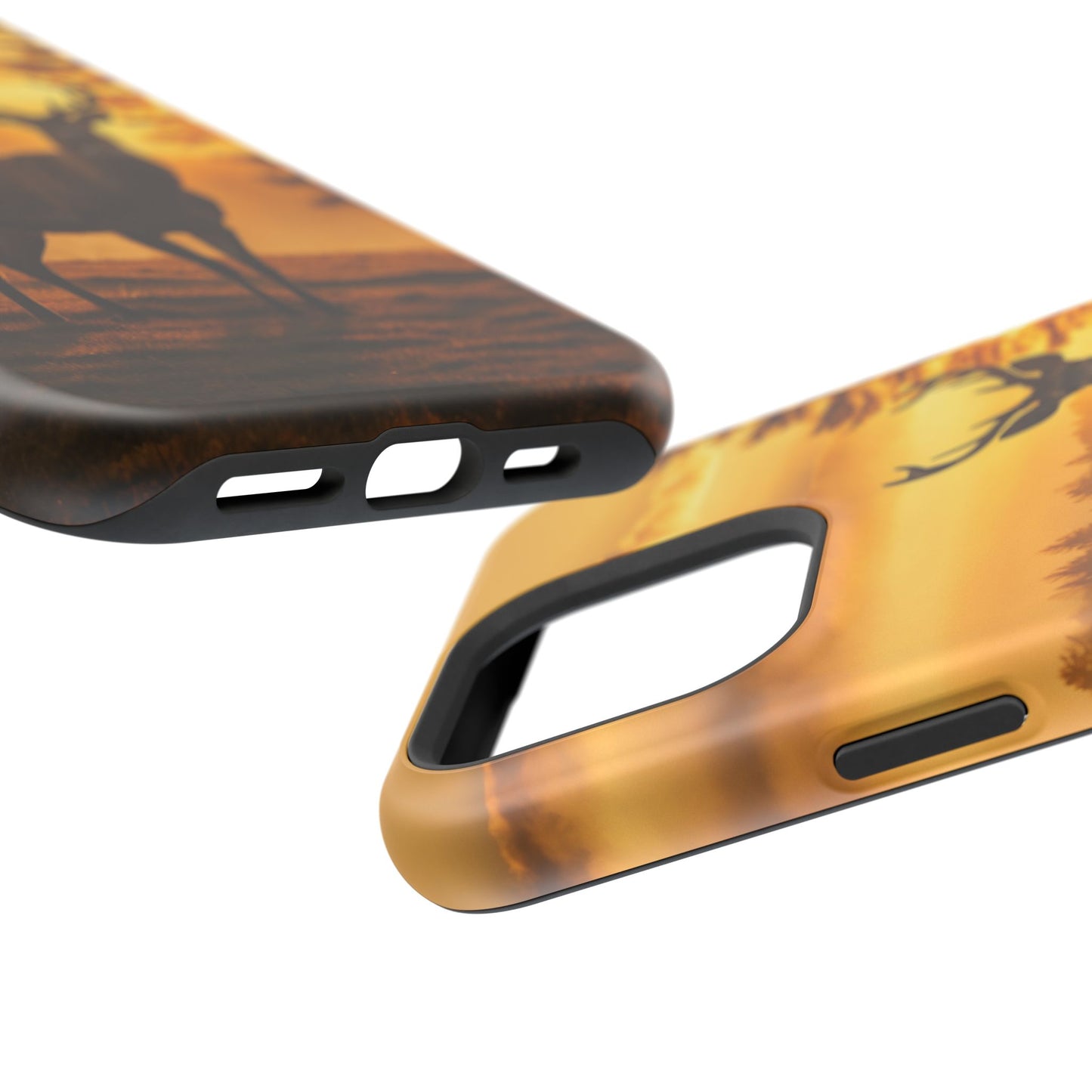 Sunset Majesty: Regal Stag – MagSafe iPhone Case