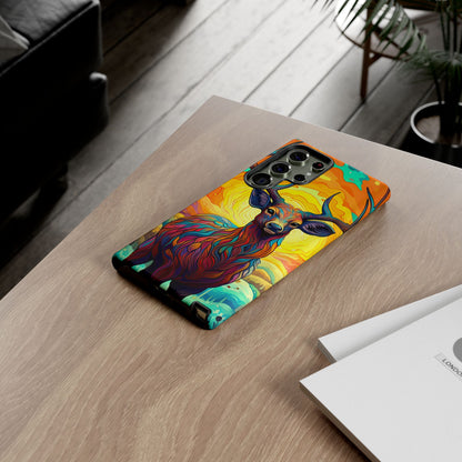 Vibrant Stag in Bloom – Samsung Galaxy Case