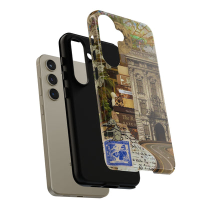 Whimsical Road Trip Collage Samsung Galaxy Case – Dual - Layer Protection with Vintage Art and Adventure Design - BOGO Cases