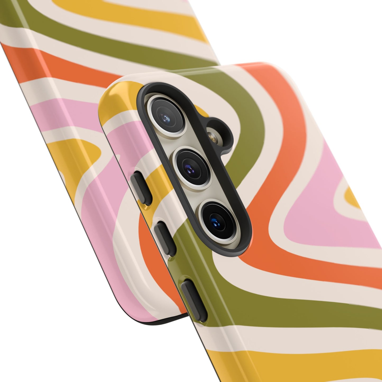 Retro Groove Samsung Galaxy Case – 70s-Inspired Design with Dual-Layer Protection