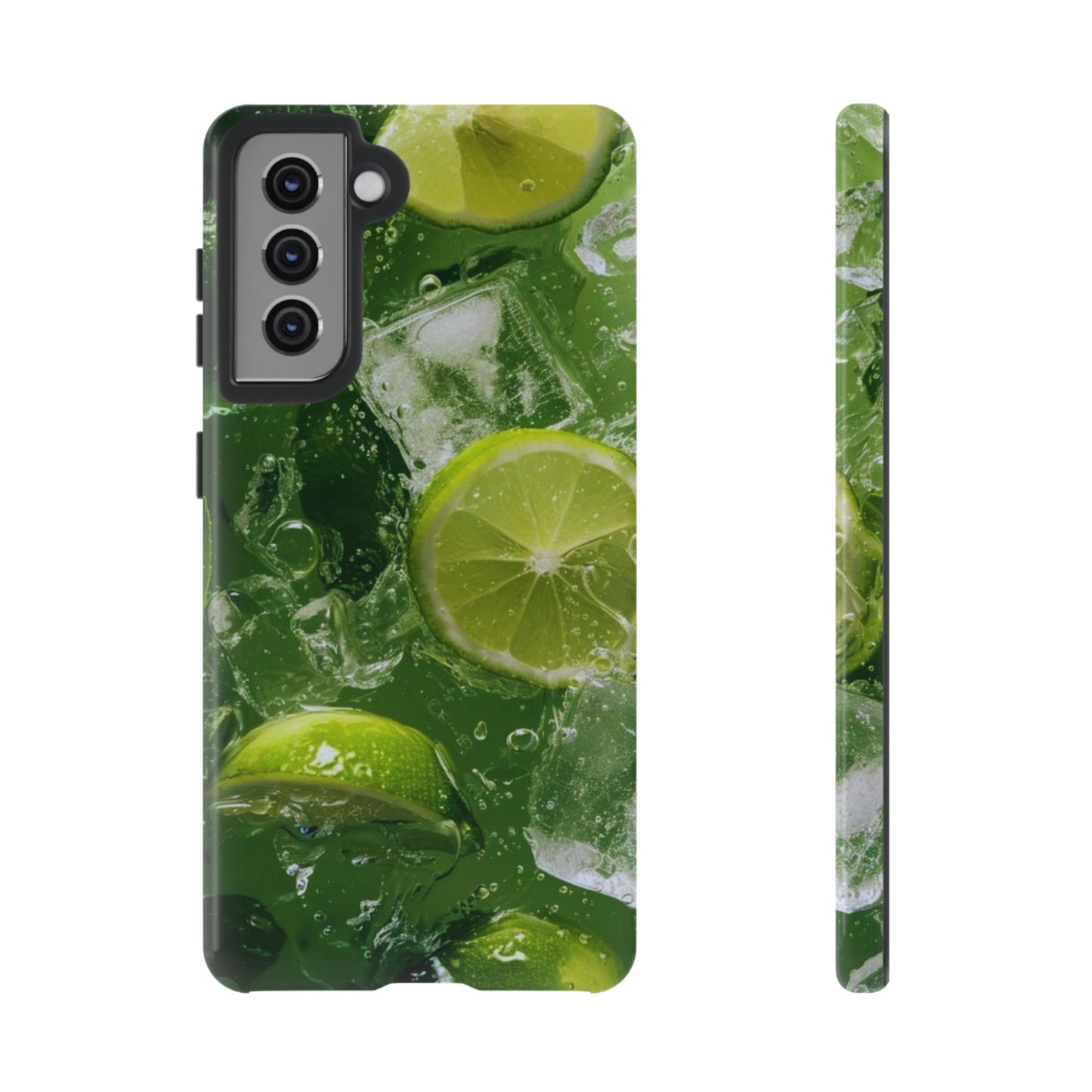 Refreshing Lime Splash Samsung Galaxy Case – Tough Protection, Vivid Dual-Layer Design