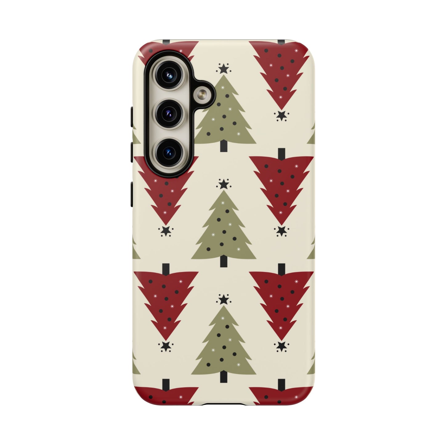 Retro Christmas Trees Pattern - Samsung Galaxy Series Case