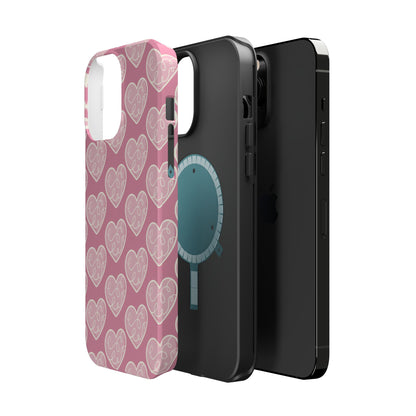 Soft Pink Hearts – MagSafe Case