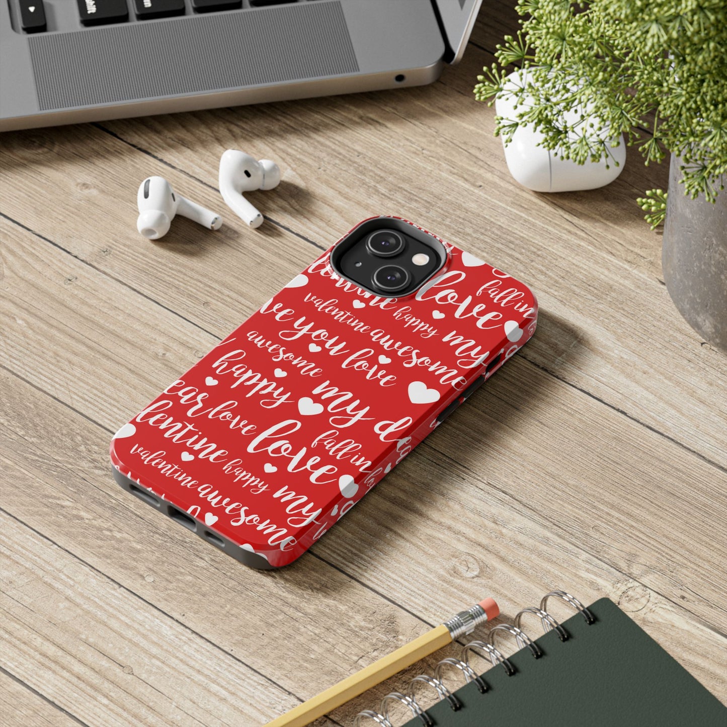 Valentine Words Pattern – iPhone Case