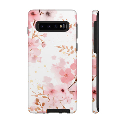 Soft Pink Cherry Blossom Samsung Galaxy Case – Elegant Floral Design