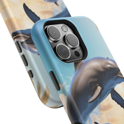 Dolphin Galaxy Splash - MagSafe-Compatible Case