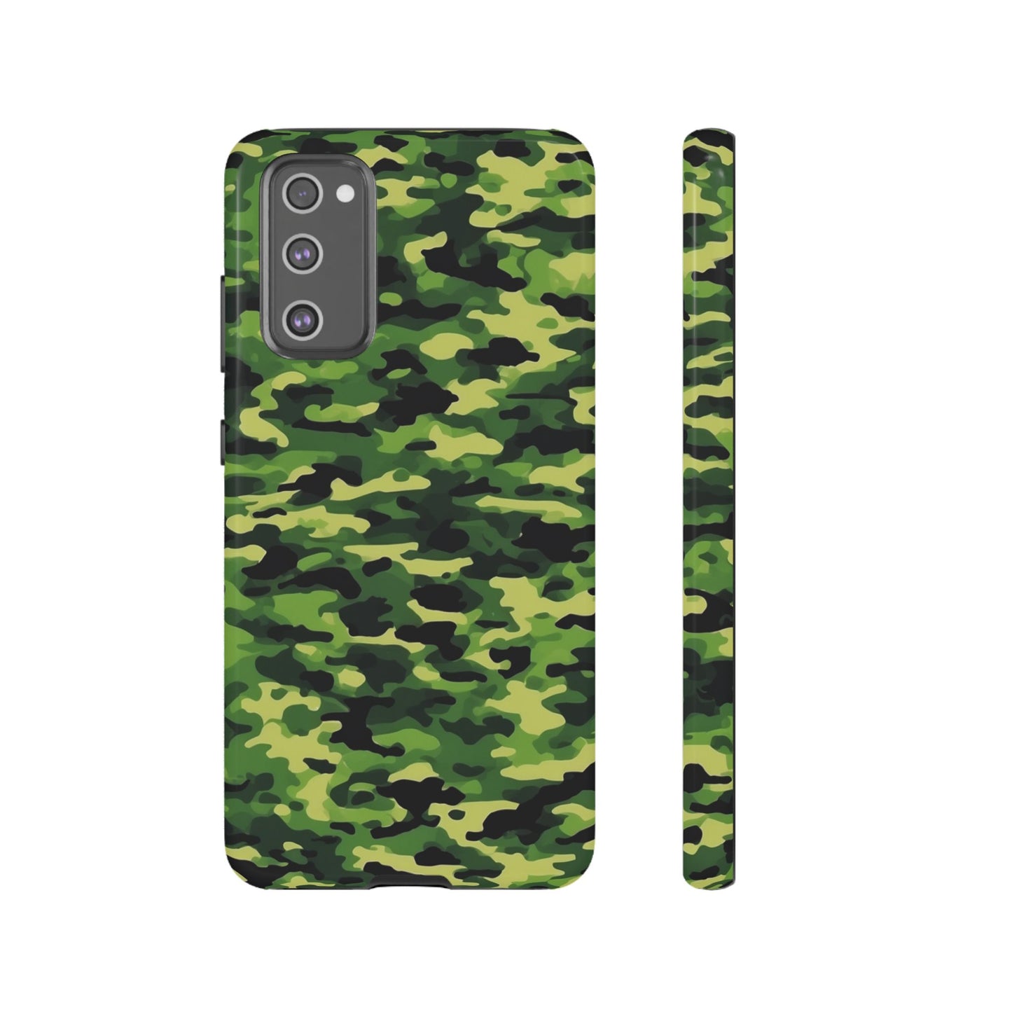 Green Woodland Camouflage – Samsung Galaxy Case, Tough Drop-Proof Design