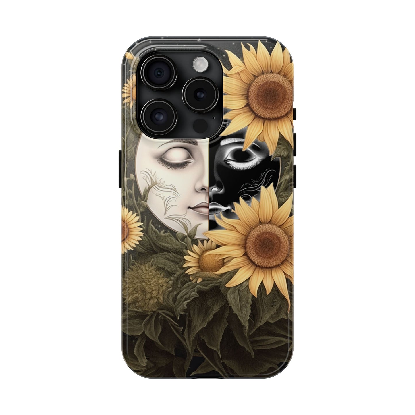 Sunflower Moon and Stars iPhone Case – Ethereal Art