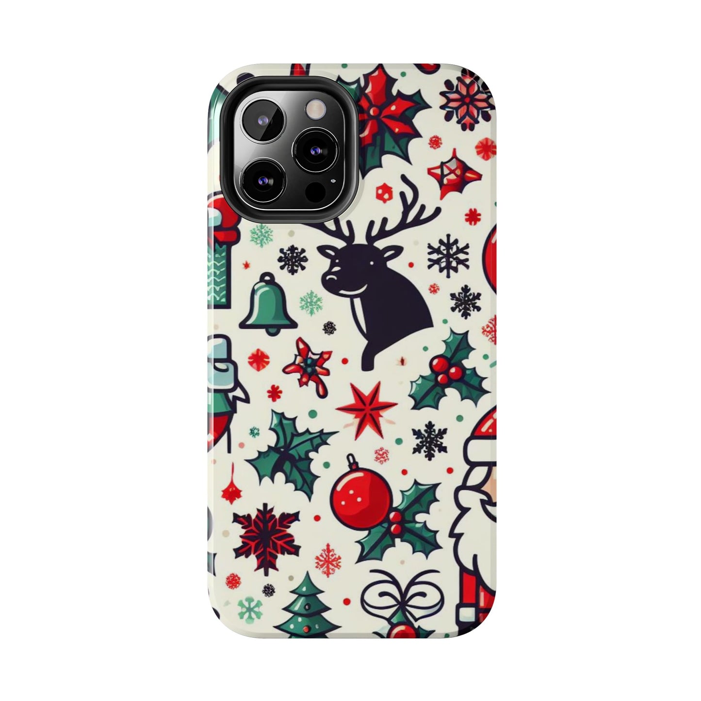 Cartoon Christmas Cheer – iPhone Case