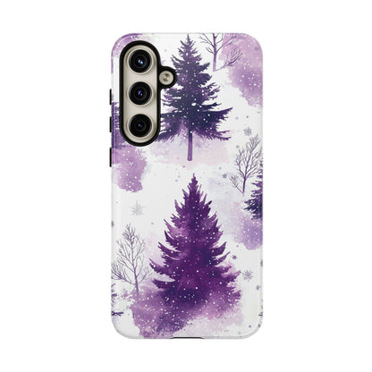 Purple Snowy Forest - Samsung Galaxy Series Case