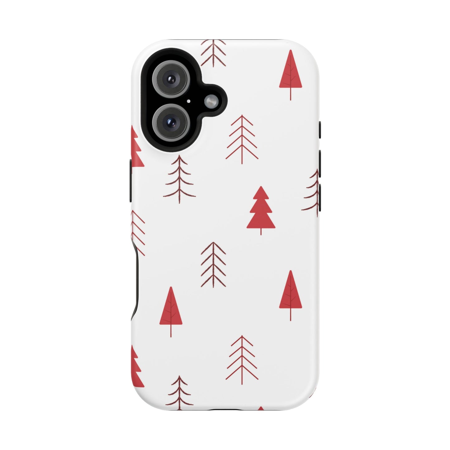 Scandi Red Pine Trees - MagSafe iPhone Series Case