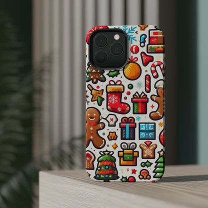 Festive Christmas Icons Pattern – MagSafe iPhone Series Case