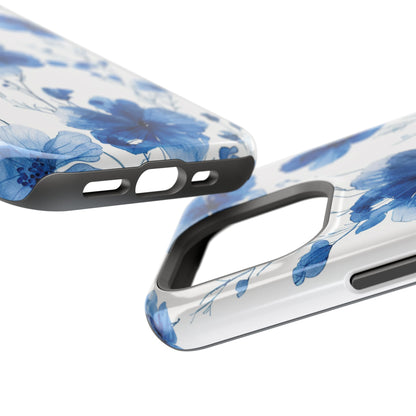 Ethereal Blue Blossoms iPhone Case