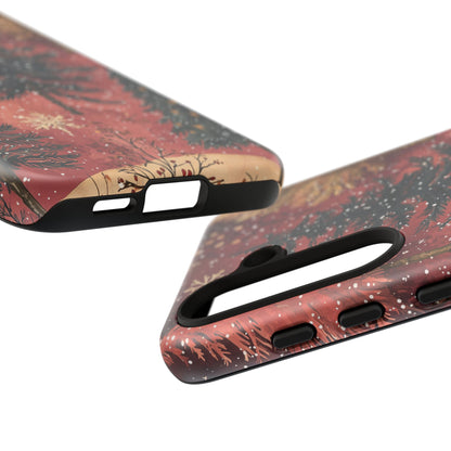 Rustic Red Winter Forest - Samsung Galaxy Series Case