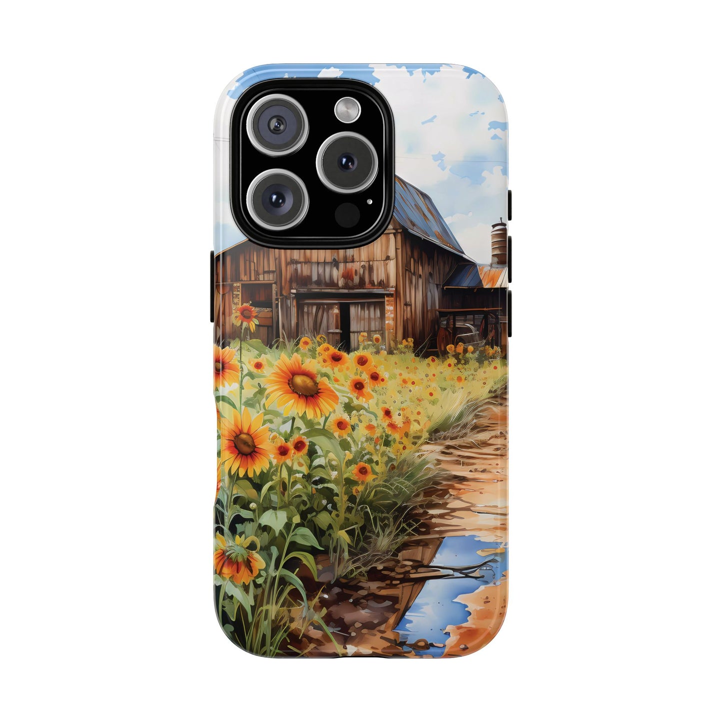 Sunflower iPhone Case  Rustic Farm Style