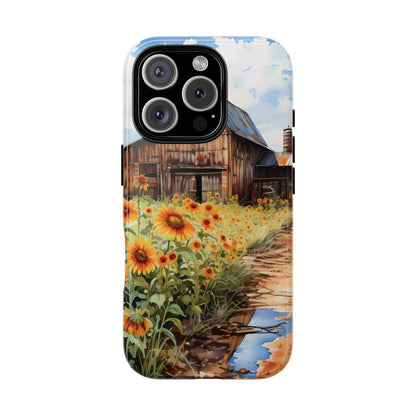 Sunflower iPhone Case  Rustic Farm Style